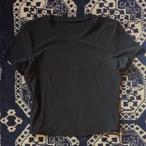 Black Mesh Compression Short Sleeve Women's Tee